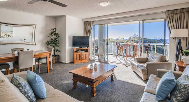 ocean-view-two-bedroom-living | Atlantis Marcoola Sunshine Coast